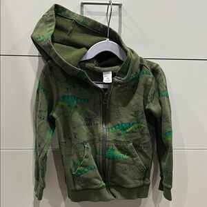 Carter's Green Dinosaur Print Hoodie